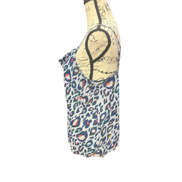 Nine West Abstract Leopard Print Cami Top - Size M - Picture 2 of 10